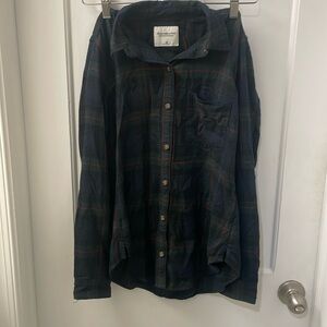 Abercrombie & Fitch Women’s Soft A & F Collection Plaid Button Down Shirt